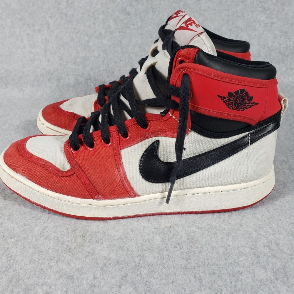 Nike Air Jordan 1 High OG Retro SE Canvas Red White Black Men's Shoe Size 8.5 - Picture 1 of 15